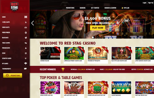 Redstag Screenshot - Home Page
