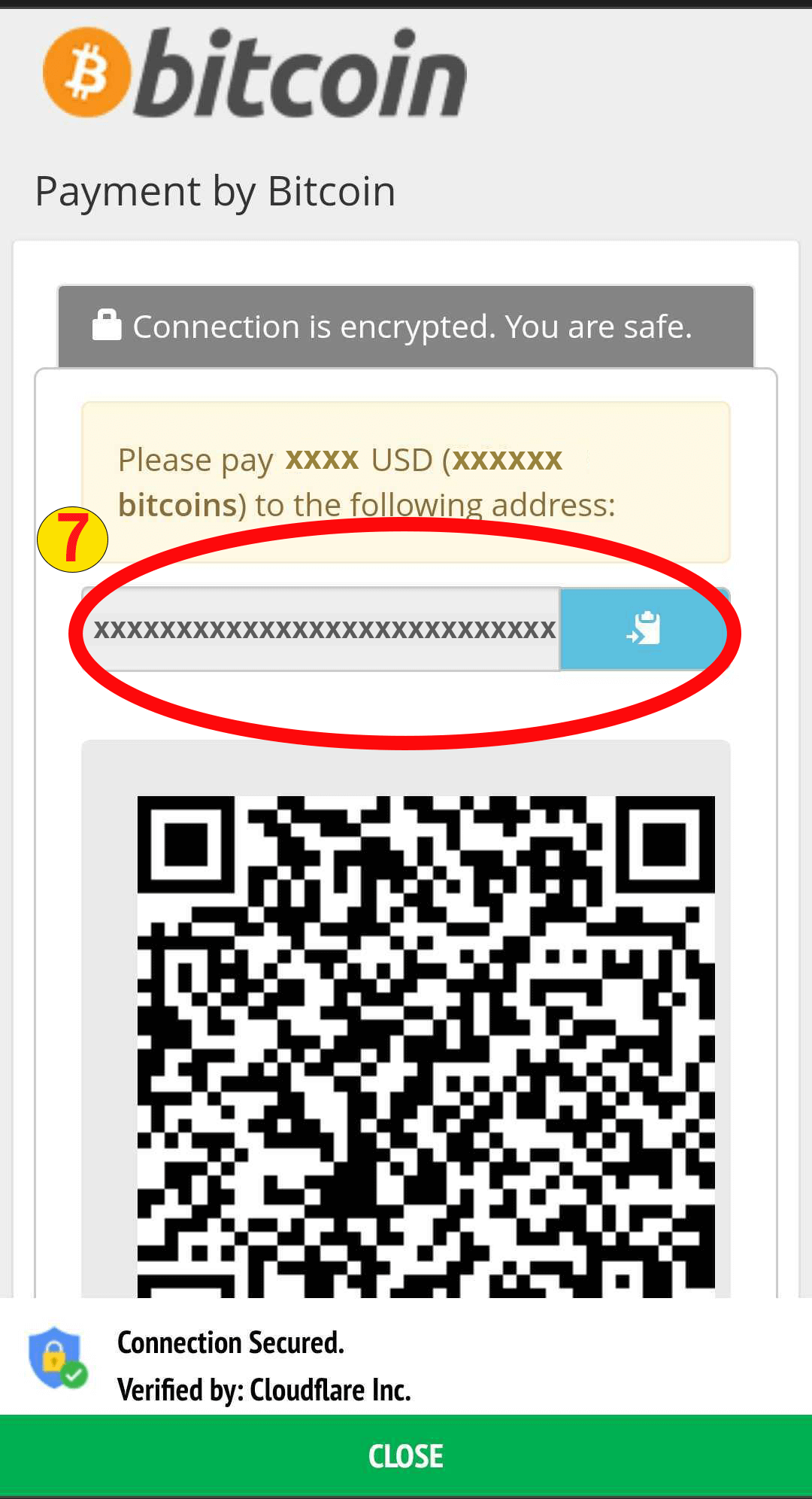 Step 5 - Send Bitcoin to Wallet Address